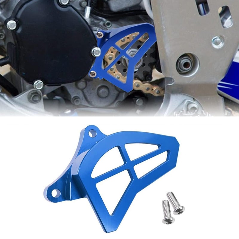 Canitu Blue Sprocket Guard Cover,CNC Billet Aluminum Engine Sprocket Cover Case Saver Guard Protector Crankcase Replacement for Yamaha YZ125 1993-2004 - Image 1